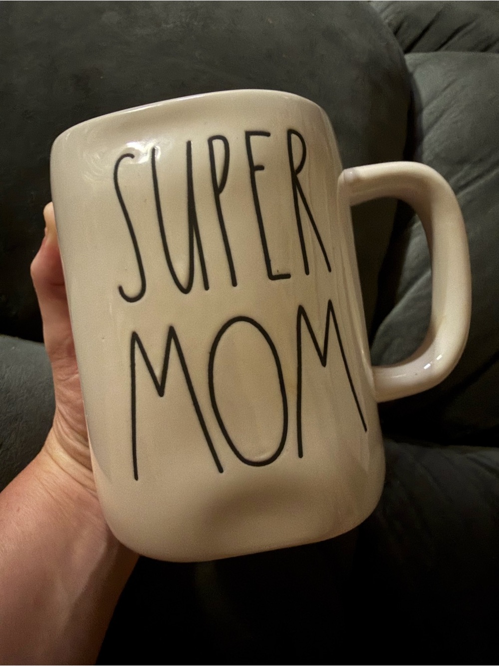 Rae Dunn “Super Mom” Ceramic Mug